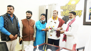 भोरमदेव मंदिर के पुजारियों ने किया मंत्री अकबर का सम्मान