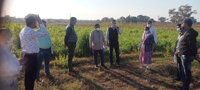 कमिश्नर दुर्ग ने बेरला अंचल का दौरा कर शासकीय योजनाओं के क्रियान्वयन की ली जानका